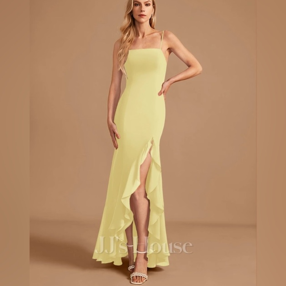 Brand new elegant yellow formal or bridesmaids dress